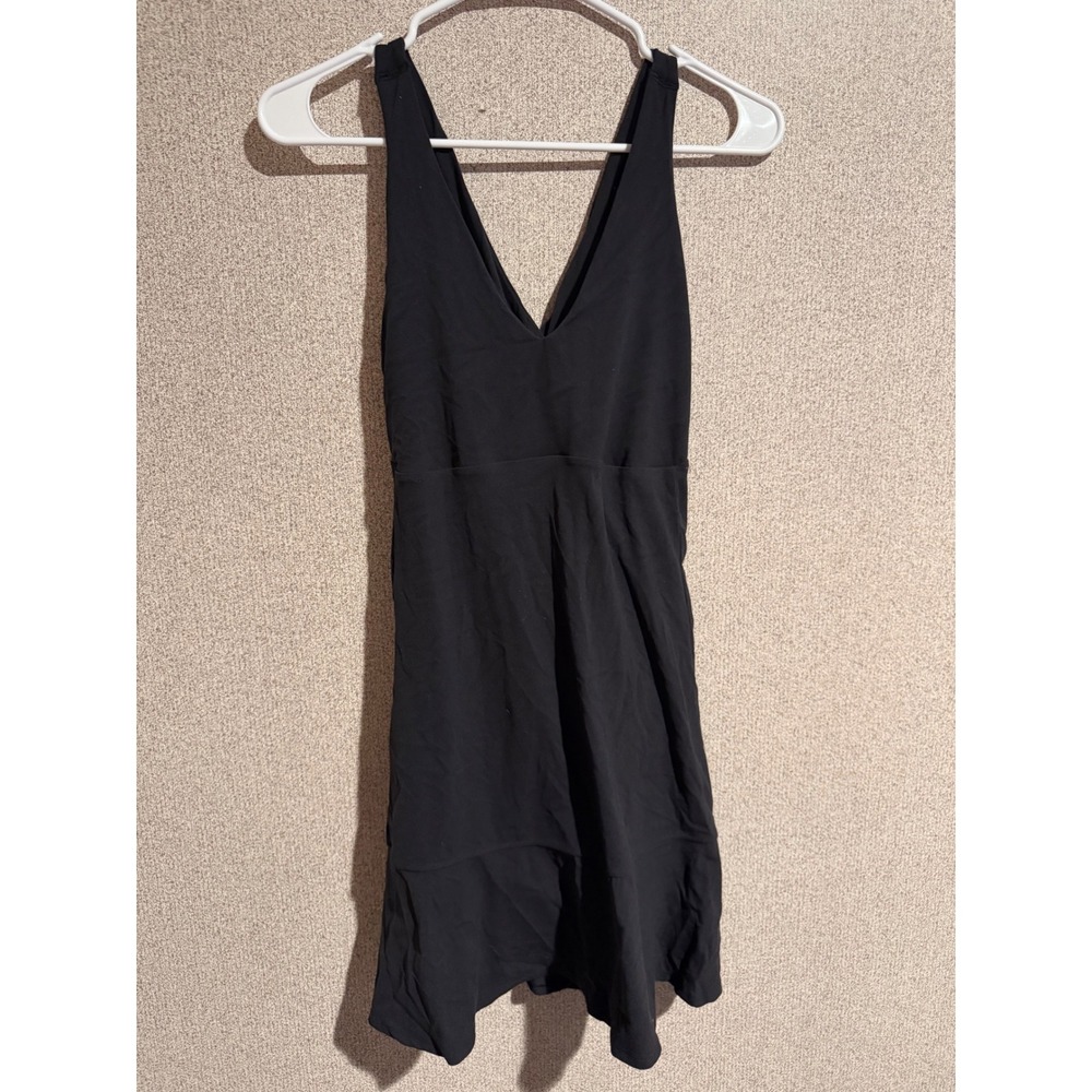 All in Motion Womens Black Cross Back Active Dress with Built-in Shorts Size L